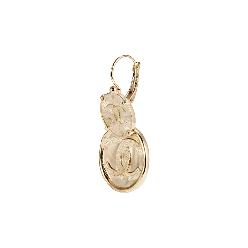 CHANEL Earrings Women's Gold-1