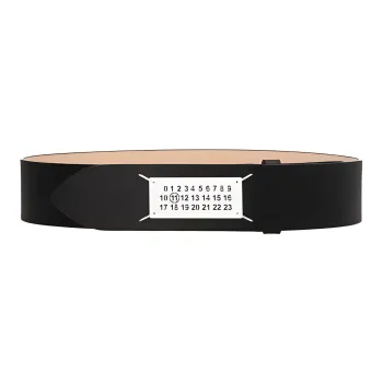 Maison Margiela Pointed Tip Logo Patch Belt