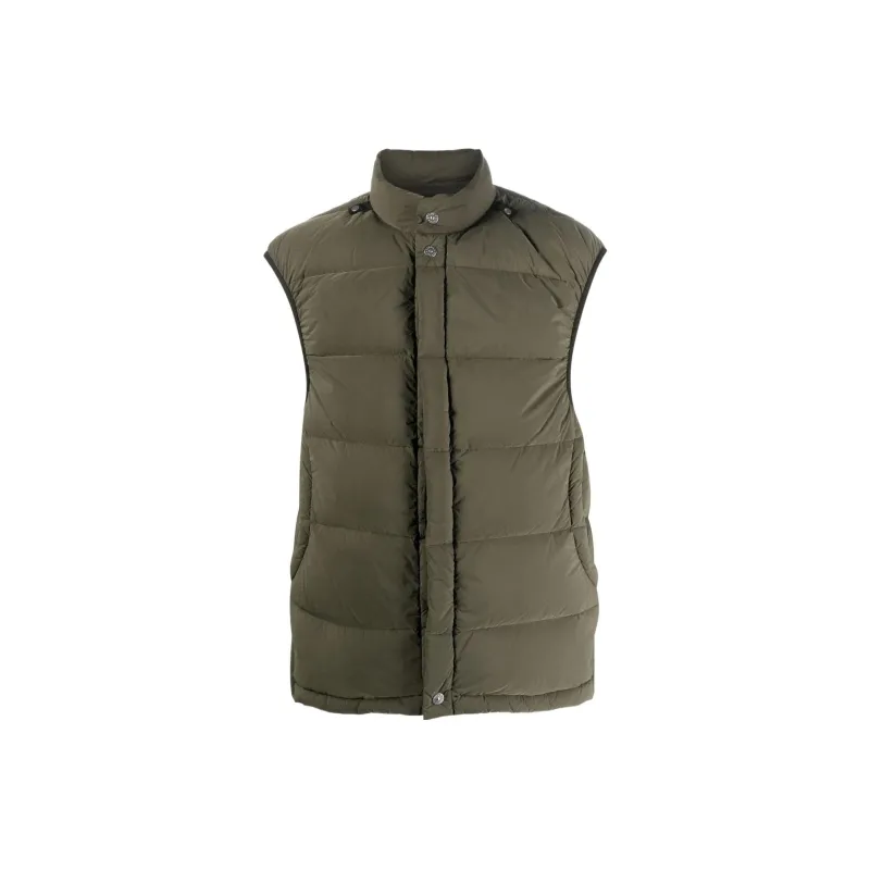 STONE ISLAND Vests Men Army Green-0