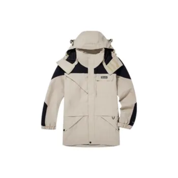 Columbia Windbreaker Jackets Men Light Khaki