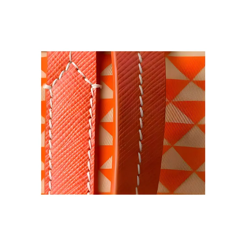 PRADA Recycled Nylon Tote Bag Shopping Bag Shoulder Bags Women's Orange-4
