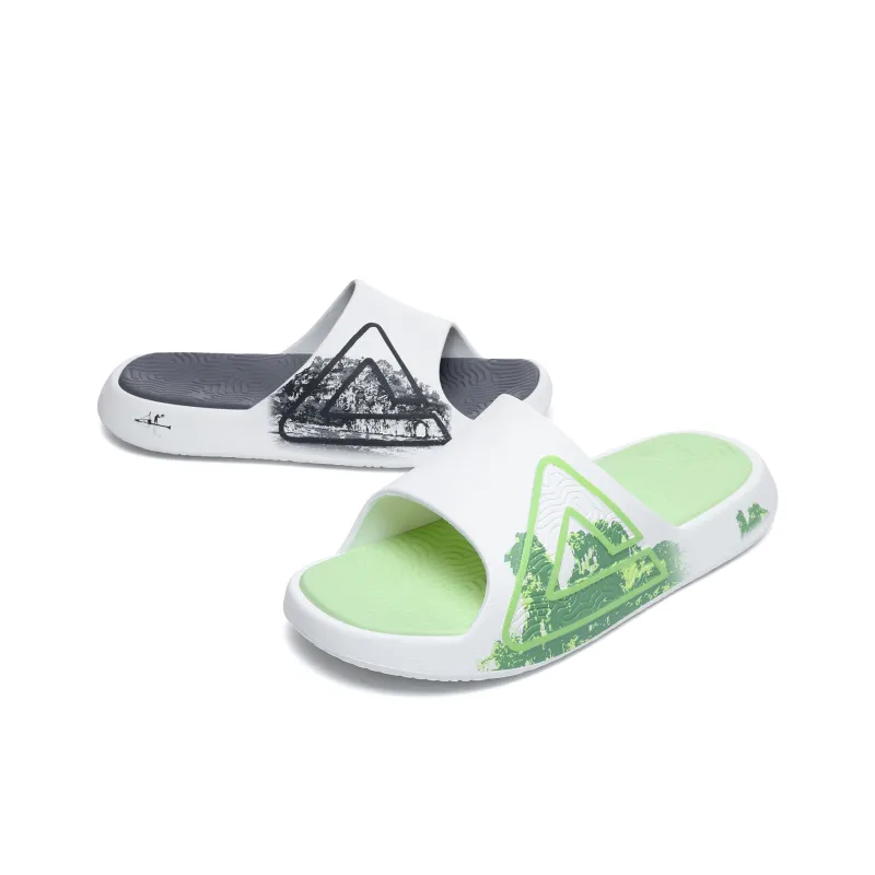 PEAK Extreme National Creativity Slide Slippers Men White-1