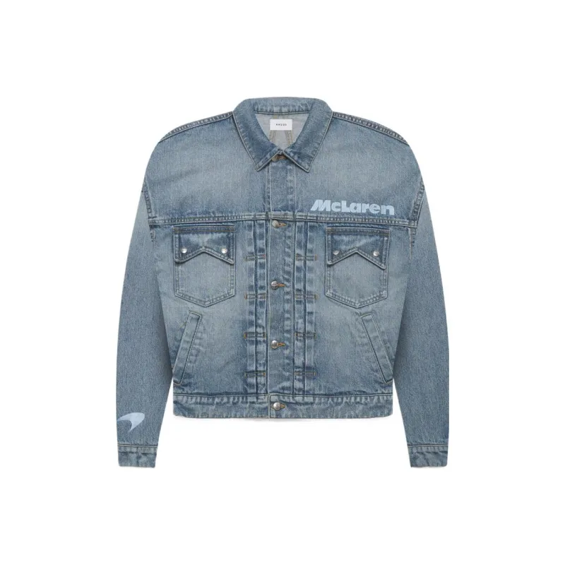 RHUDE X McLaren Denim Embroidered Jacket-0