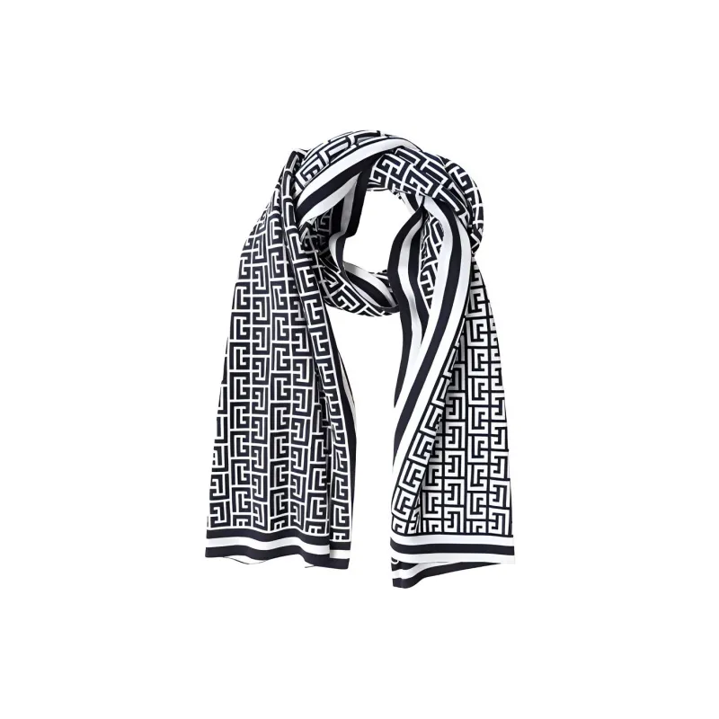 BALMAIN Scarves Men Black/White-0