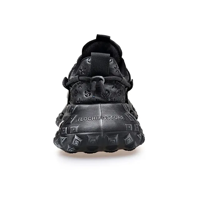 PT'SON Breathable Lightweight Height Increasing Low Top Chunky Sneakers Men's-3