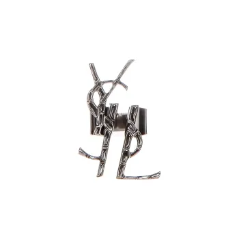 SAINT LAURENT Brass Rings Women's Silver