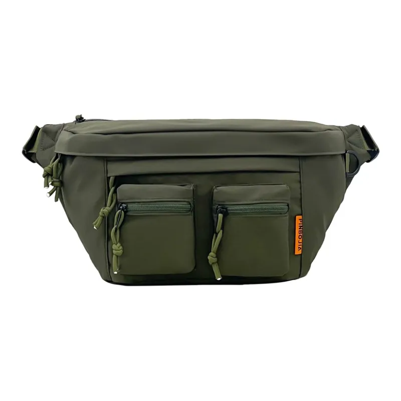 MOK Nylon Sling Bag Regular Unisex Khaki/Gray/Green/Black-6