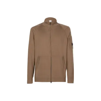 C.P.Company Lens detail Zipped Cotton Cardigan