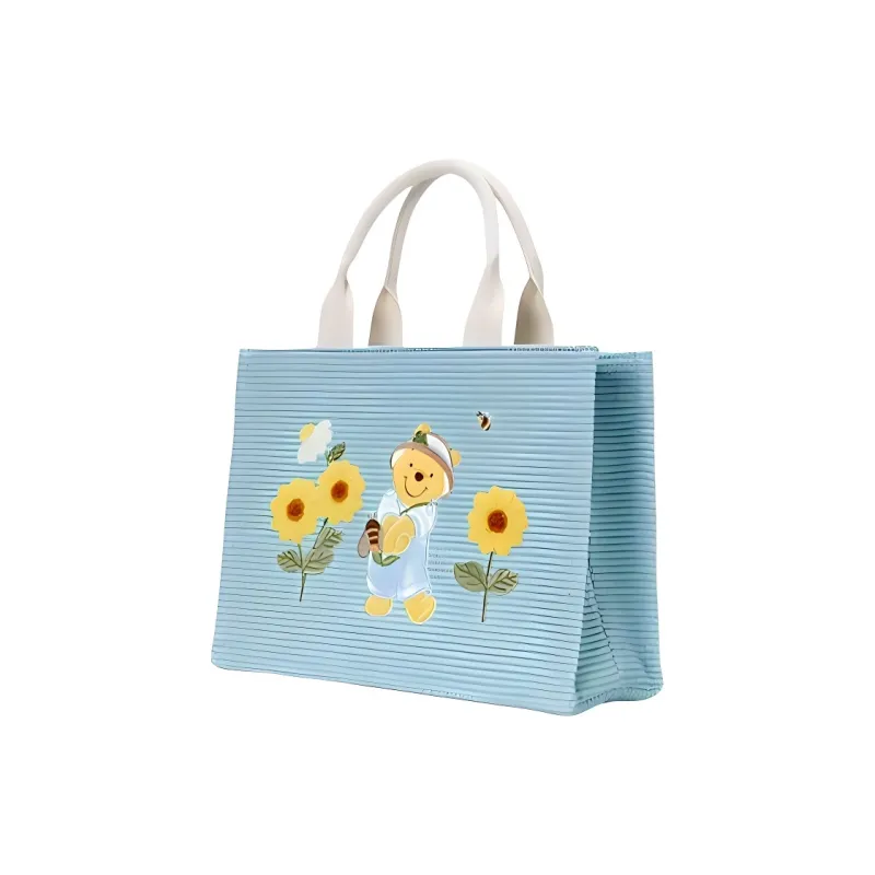 Disney Polyester Tote Bag, Shopping Bag, Handbag Regular Women's Blue-1