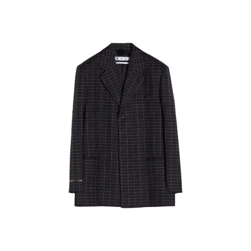 OFF-WHITE Check-pattern Single-breasted Blazer
