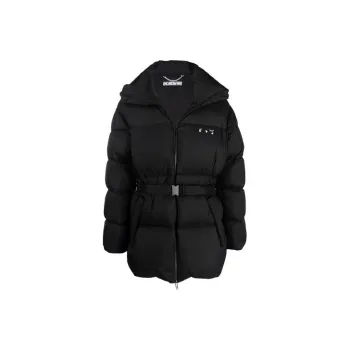 OFF WHITE Hands Off Belted Puffer Down Jacket