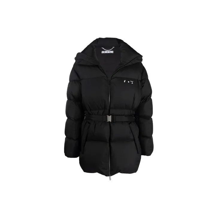 OFF WHITE Hands Off Belted Puffer Down Jacket-0