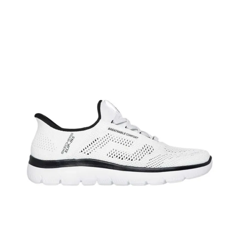 Skechers Summits Cushioning, Abrasion Resistant, Waterproof, And Breathable Low Top Running Shoes Men's White-1