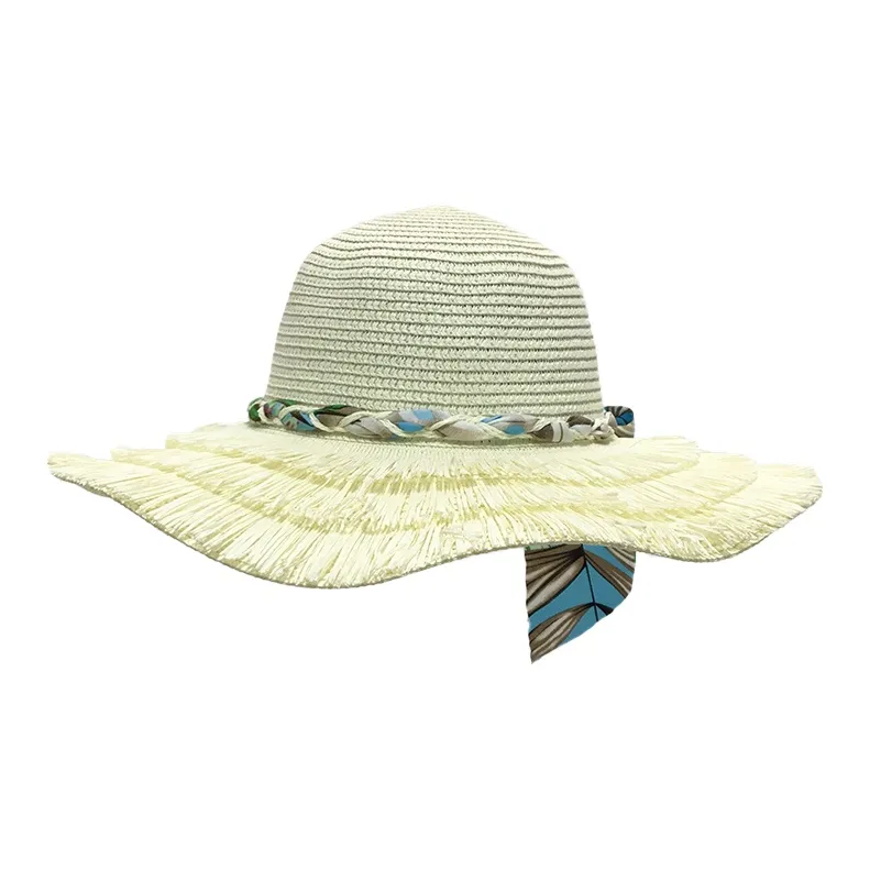 15 MINS Paper Reed Sun Protection Hats Women's-6