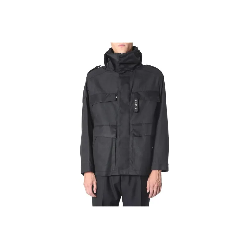Givenchy Hooded Logo Windbreaker-0