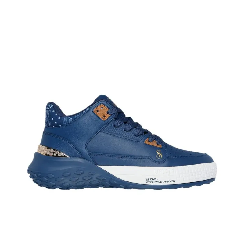 SNOOP DOGG x Skechers Mid Top Running Shoes Men's Blue-1