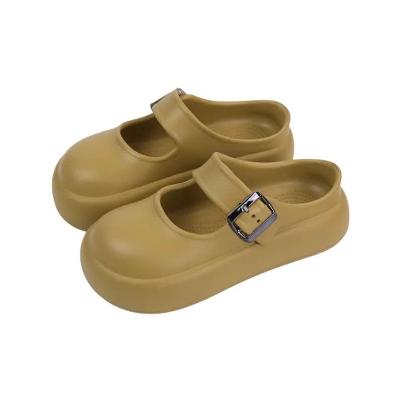 Thin Strips Sandal Slippers Women's, White-5