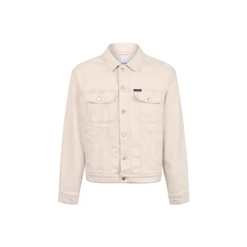 Calvin Klein Denim Jackets Men Khaki