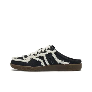 Saucony BULLET CT Anti Slip Wear Resistant Low Top Casual Shoes Women's Black White
