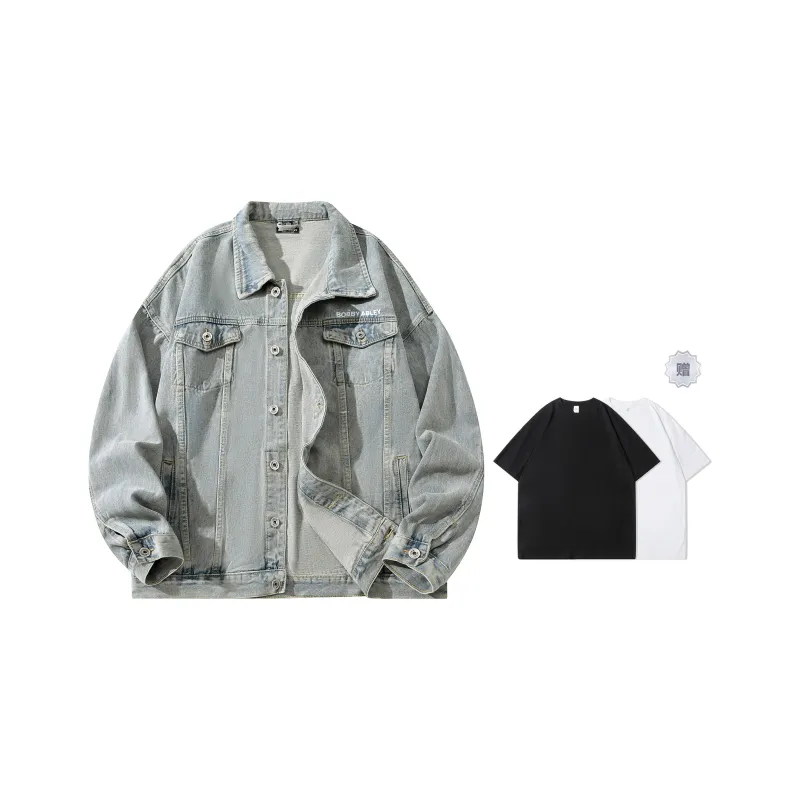BOBBY ABLEY Denim Jackets Unisex-8