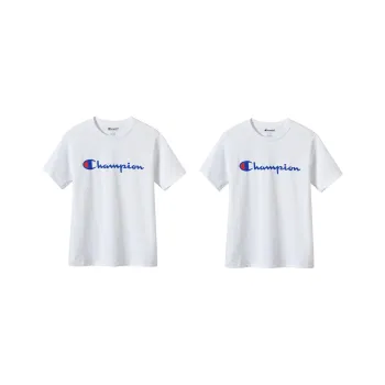 Champion T Shirt Unisex 2 Pack White