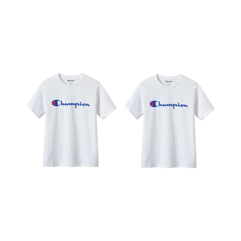 Champion T Shirt Unisex 2 Pack White-0