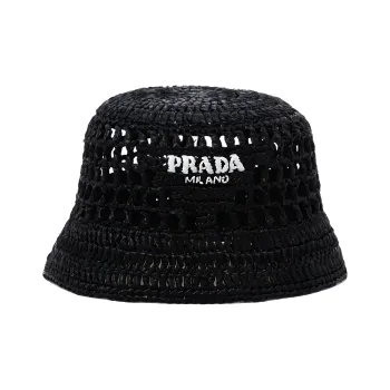 PRADA Raffia Bucket Hat