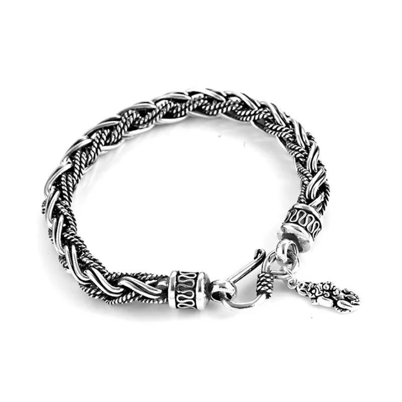 PUENTE S925 Silver Bracelets Men's-9