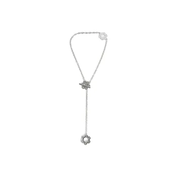 KENZO Zinc Alloy Brass Necklaces Women's Silver