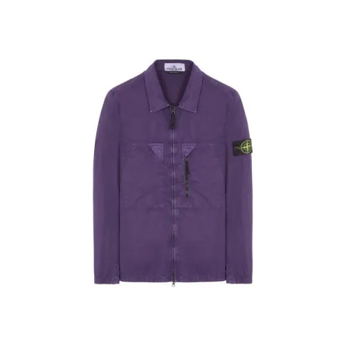 STONE ISLAND SS23 Nylon Meta Jackets Coats Men's Purple