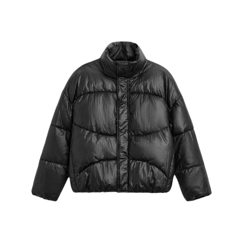 ZARA Puffer Jackets Men Black-0
