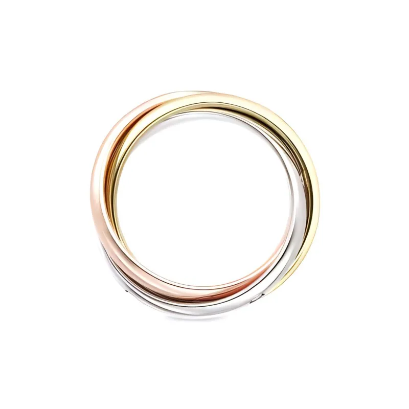 CARTIER 18K White Gold Rings Unisex Multicolor-1