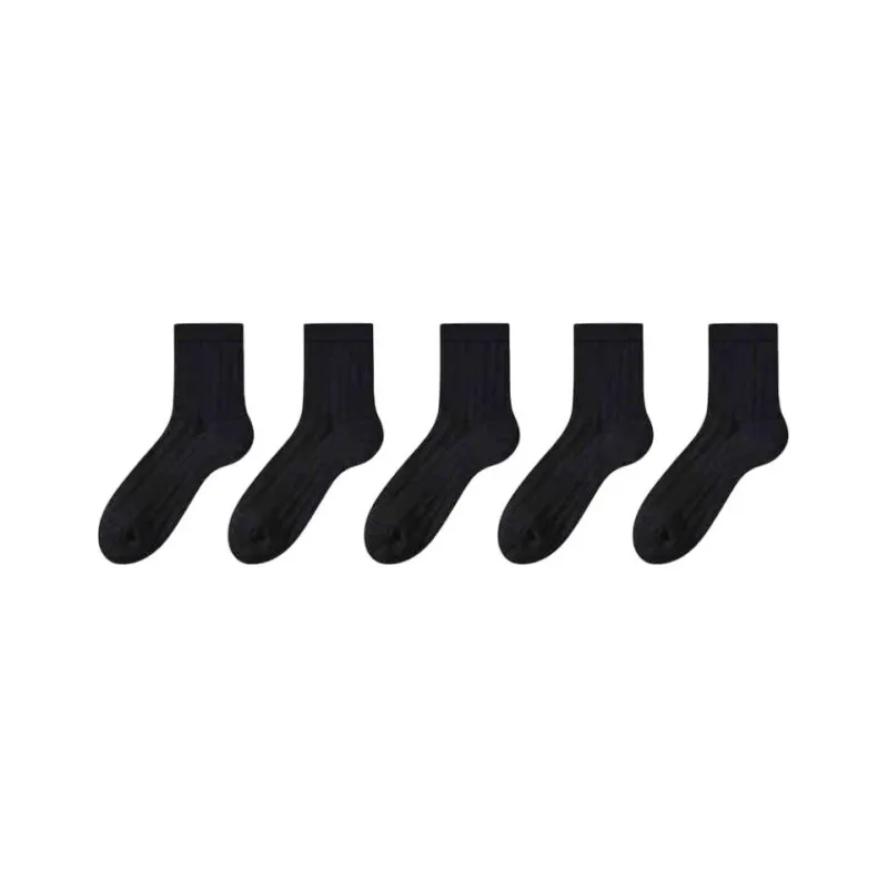 MADALLO Mid Calf Socks Women's 5 Pack-4