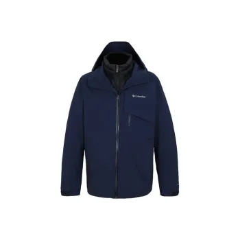 Columbia Omni Heat Waterproof And Windproof To Keep Warm Windbreaker Jacket Men's Blue