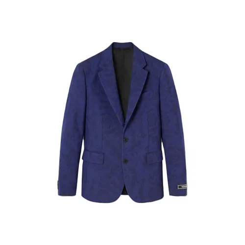 VERSACE Barocco Pattern Single Breasted Tailored Blazer