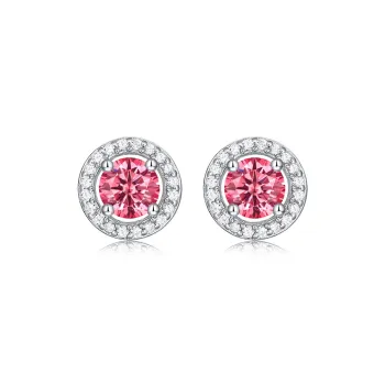 Syrup S925 Silver Set With Moissanite Stud Earrings Women's