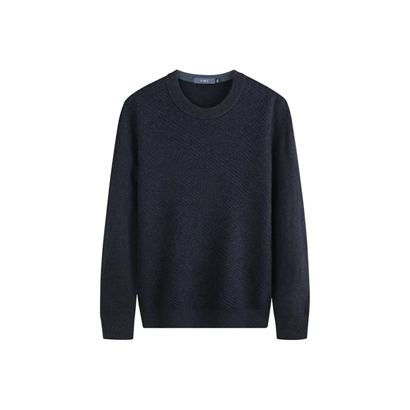 FIRS Knitwear Men Navy Blue-0