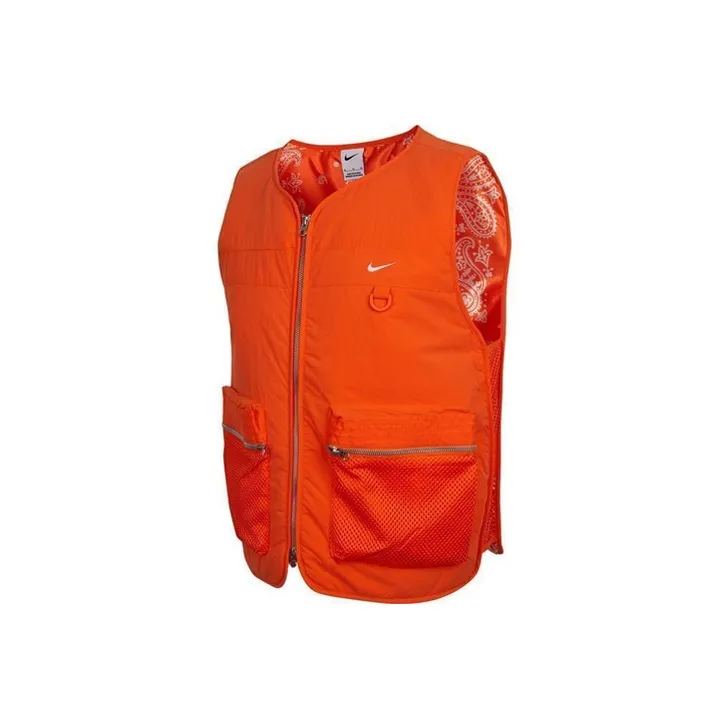 Nike Men's Full-Zip Premium Basketball Vest Orange-0