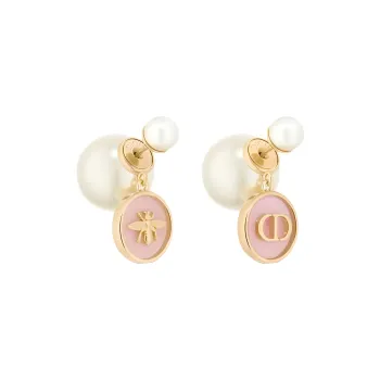 DIOR Metal Earrings Women's Pink