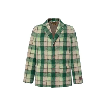 GUCCI Check print Wool blend Blazer