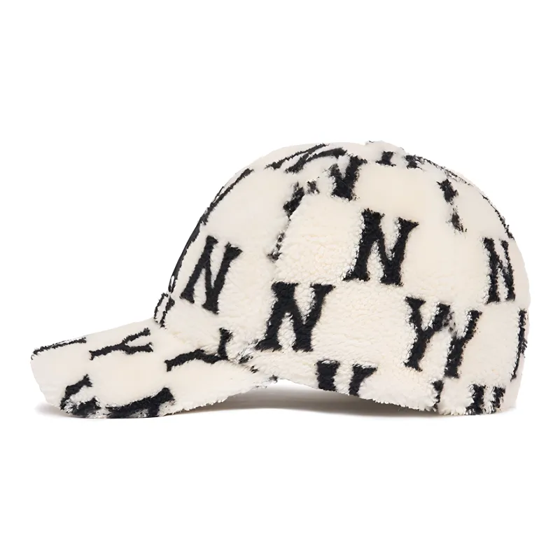 MLB Acetate Baseball Caps Unisex White/Black-2