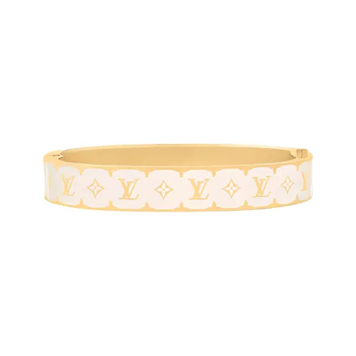 LOUIS VUITTON Enamel Metal Bangles Unisex Purple