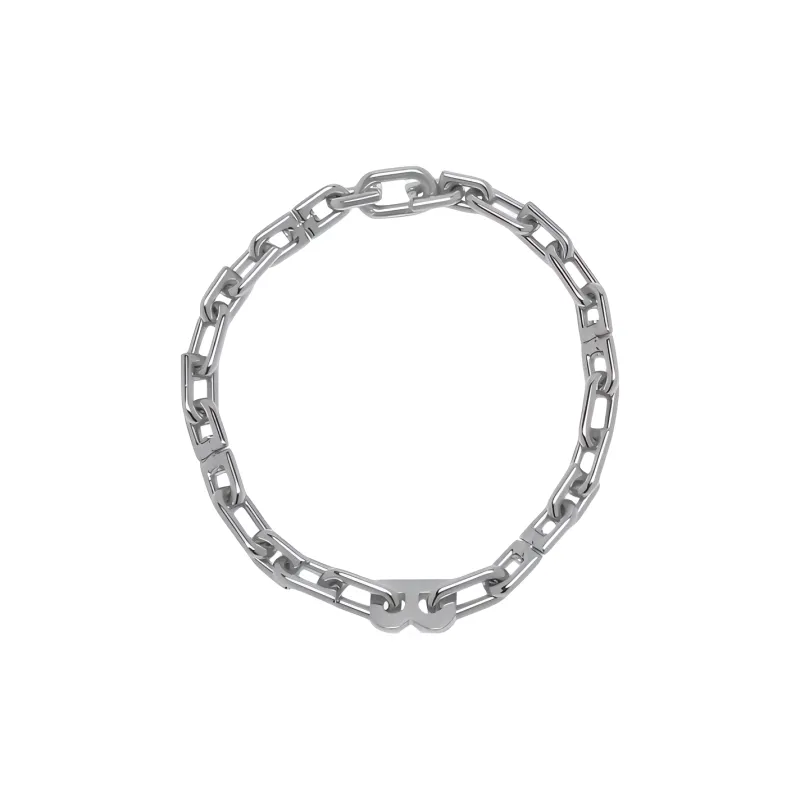 Balenciaga B Chain Thin Necklace-0
