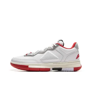 LiNing WOW 1 Cushioning, Slip Resistant, And Abrasion Resistant Low Top Basketball Shoes Men's Standard White