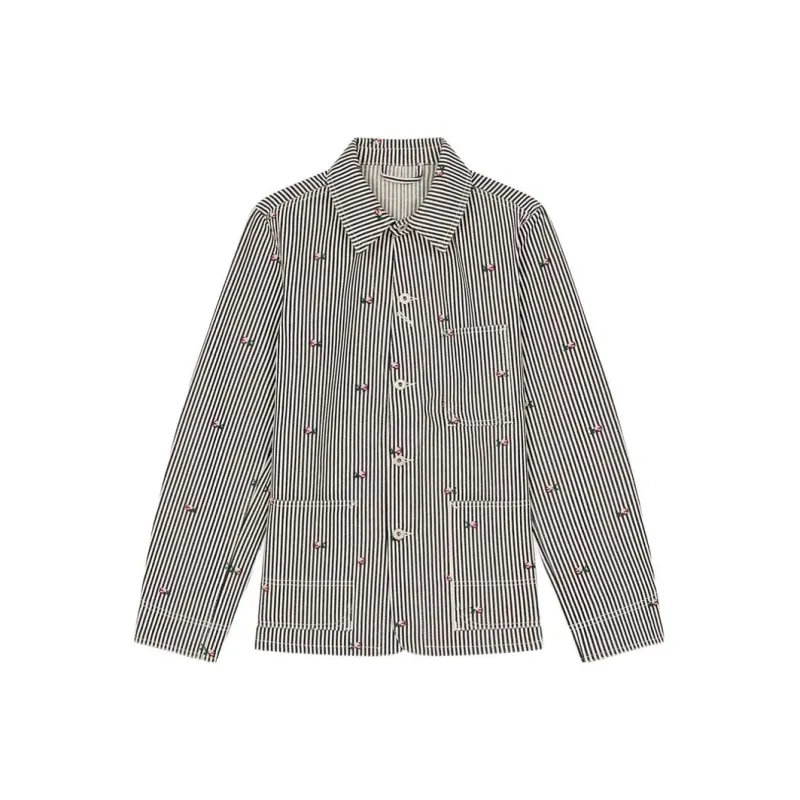 KENZO Pixel Stripe Denim Jacket-0