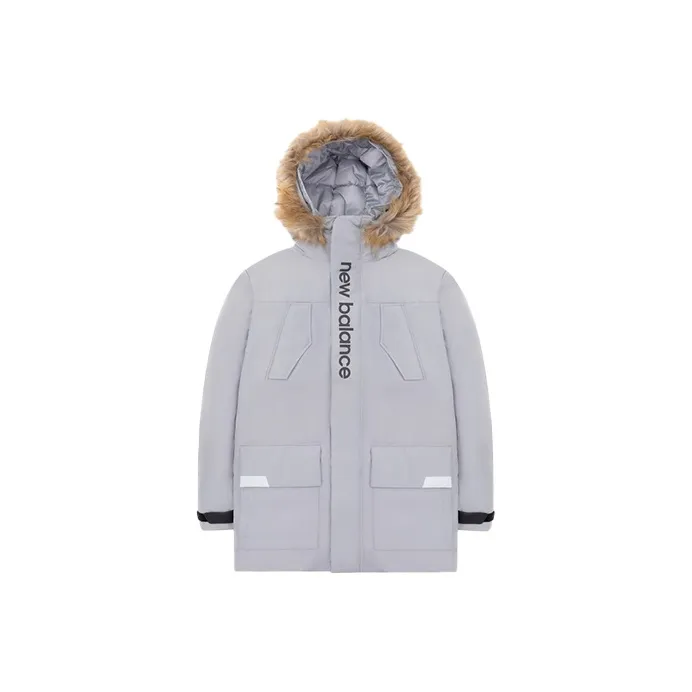 New Balance Down Jackets Men Gray-0