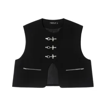 ETERNITY ITA Loose Fit Techwear Vest Unisex Black