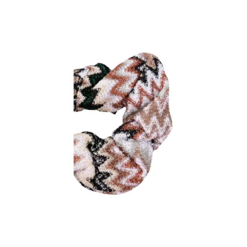 MISSONI Zigzag woven Scrunchie-2
