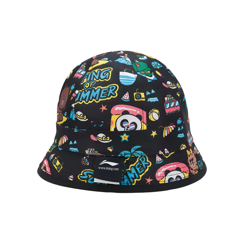 Line Friends X LINING Line Friends Bucket Hats Unisex Black-3