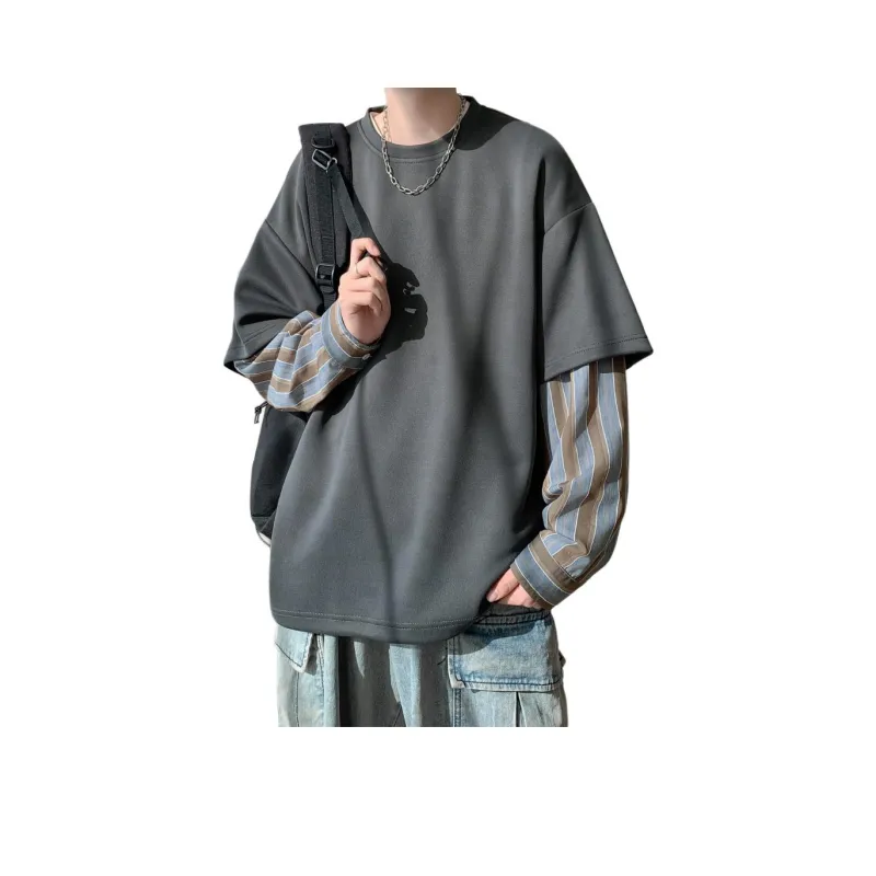 NEAR HERE Sweatshirt Unisex Navy Blue-14